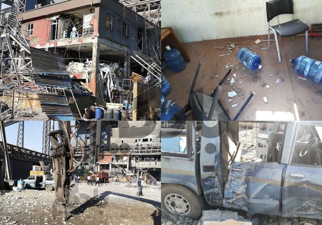 نشت گاز علت انفجار در آزمایشگاه شرکت فولاد هرمزگان