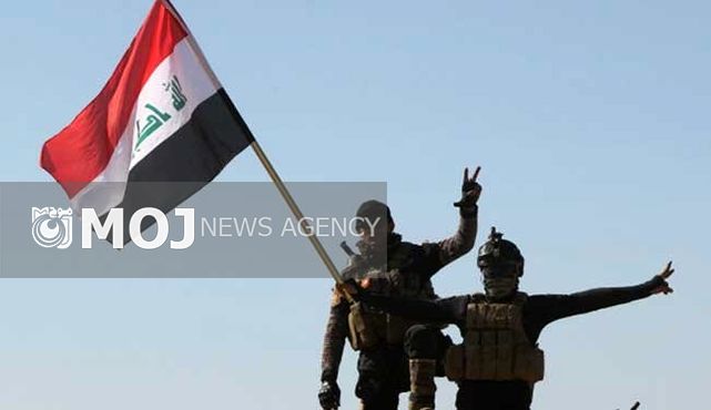 پرچم عراق بر فراز مرکز بهداشت منطقه جولان فلوجه نصب شد