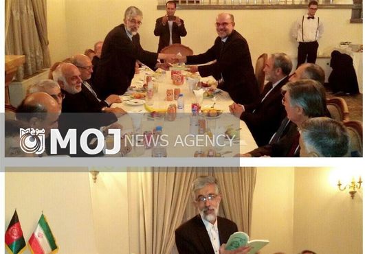 حدادعادل مجموعه شعرش را به سفیر افغانستان اهدا کرد