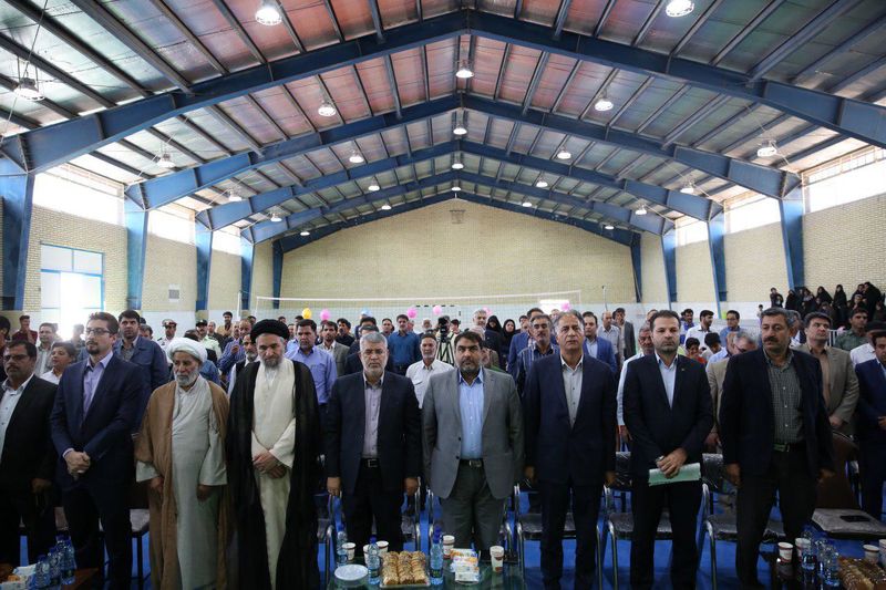 سالن ورزشی روستای شهابیه خمین به بهره برداری رسید