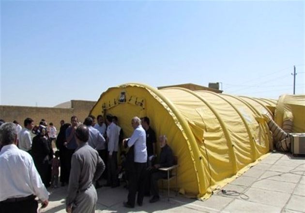 آغاز بهکار بیمارستان صحرایی سپاه در منطقه چاهمبارک عسلویه