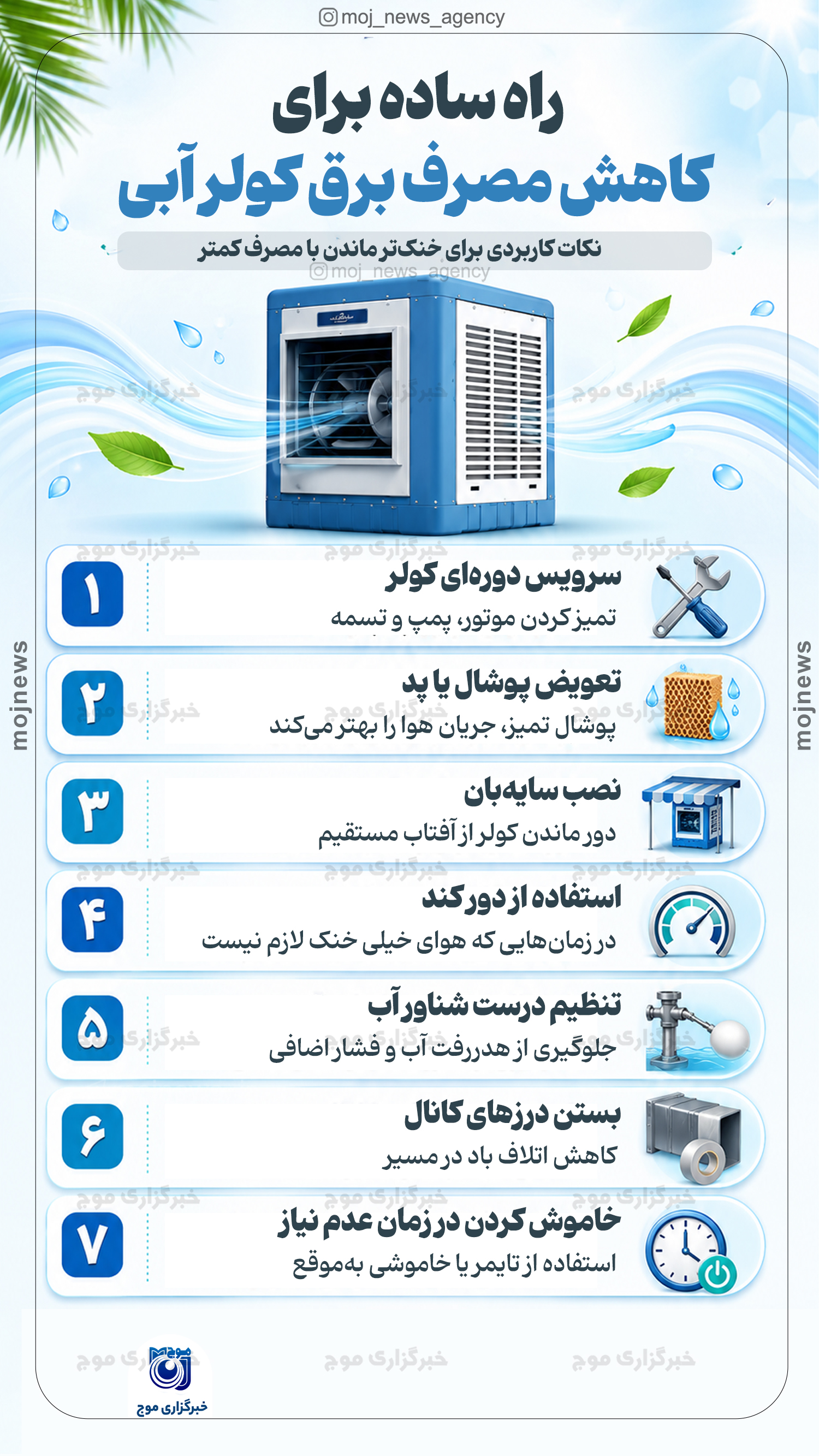 راه ساده برای کاهش مصرف برق کولر آبی copy