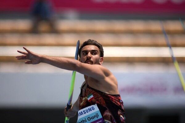 صعود مقتدرانه علی فتحی گنجی به فینال نیزه آسیا