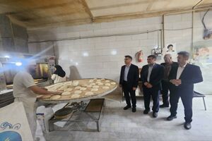 مسئولان  اجرایی شهرستان نکا از نانوایی‌های سطح شهر بازدید کردند