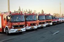 رونمایی از تجهیزات جدید آتش نشانی در کرج