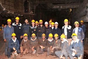 ثبت رکورد عملیات اجرایی تعویض مخروطی و ریومپینگ سیستم تصفیه غبارکنوتور شماره 2