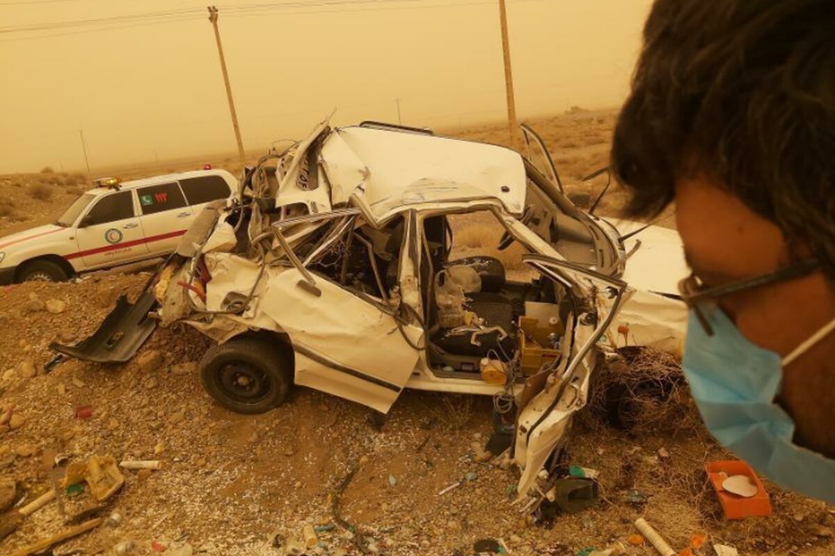 طوفان در یزد