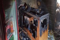 وقوع ️آتش‌سوزی در یک رستوران بیرون بر واقع در کوی ملت️