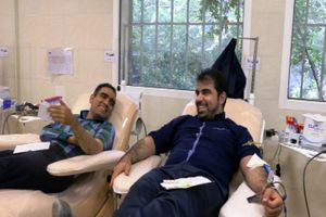 اهدای خون مدیرکل و کارکنان تعاون، کار و رفاه اجتماعی استان قم