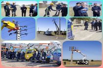 اقدام جهادی سرویس و بهینه سازی خطوط ۲۰ کیلوولت بخش بشاریات شهرستان آبیک