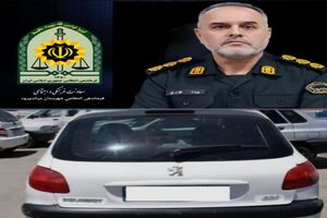 کشف خودروی مسروقه تهران در میاندورود