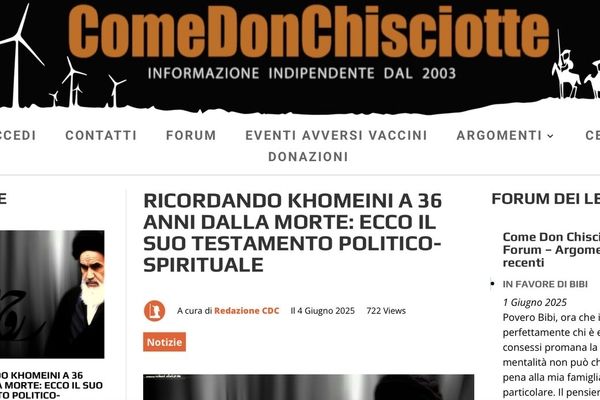 رسانه‌های ایتالیا در مورد وصیت‌نامه امام خمینی چه گفتند؟