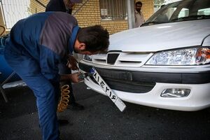 عملیات تعویض پلاک در شهرهای قرمز کرمانشاه انجام نمی‌شود