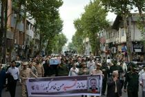 تشییع پیکر جانباز شهید ظاهرگیور در رشت