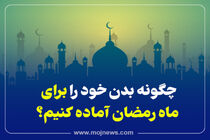اینفوگرافیک/چگونه بدن خود را برای ماه رمضان آماده کنیم؟
