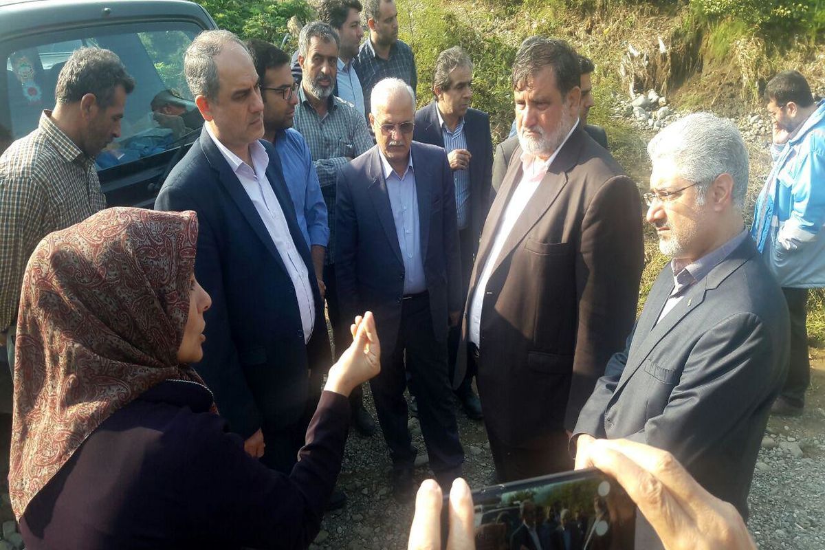 بازدید رئیس سازمان مدیریت بحران +از مناطق سیل زده رودسر