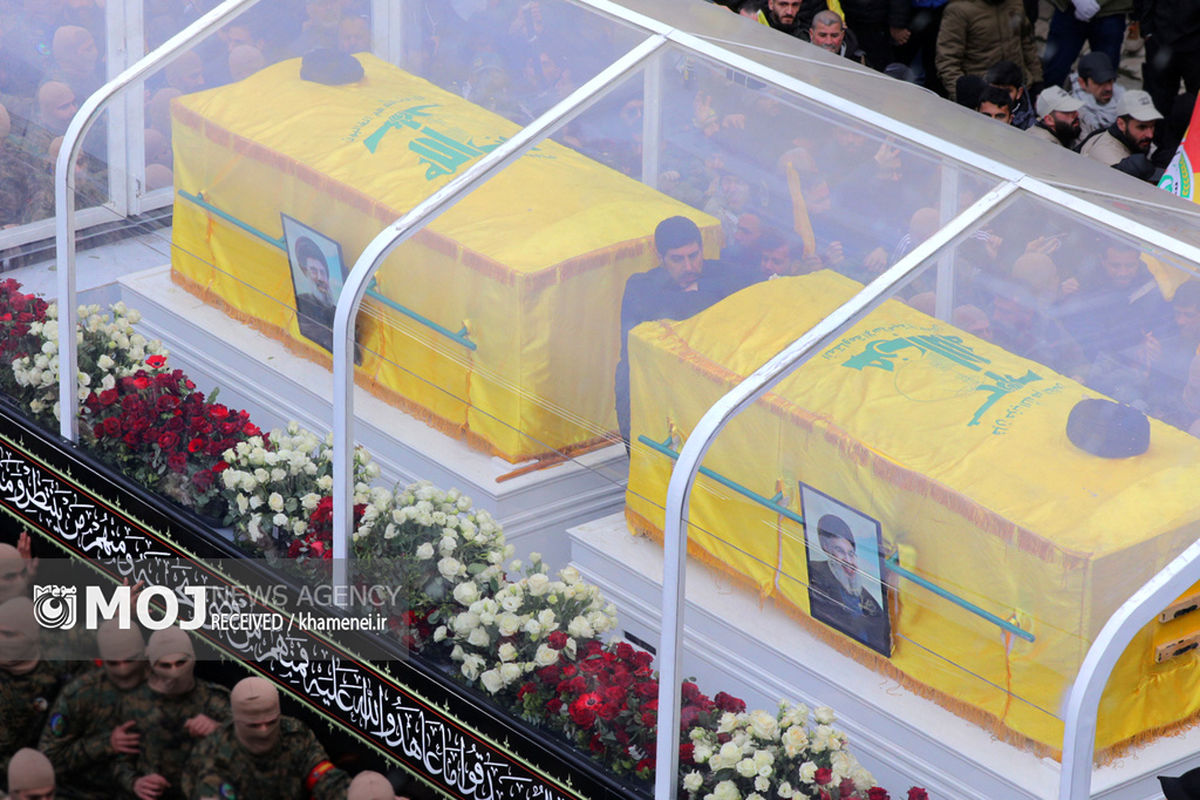 تشییع پیکر شهیدان «سید حسن نصرالله» و «سید هاشم صفی الدین»