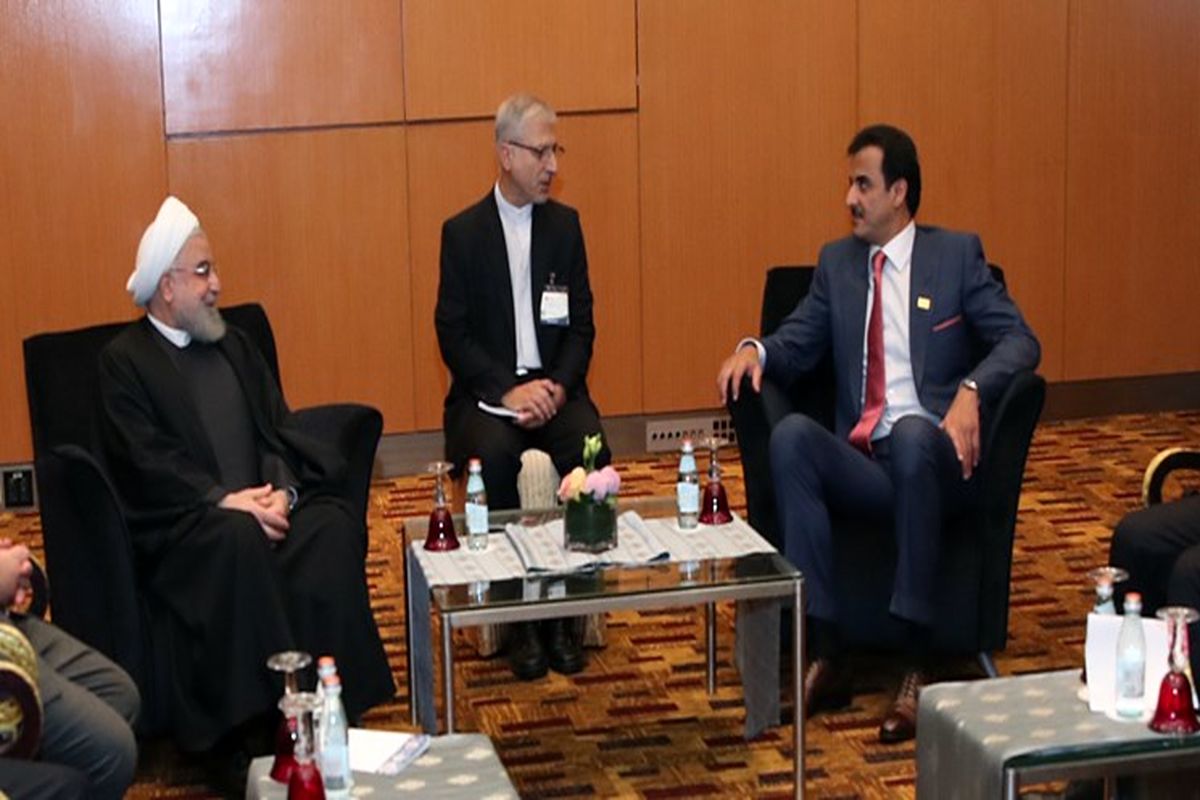 روحانی و امیر قطر