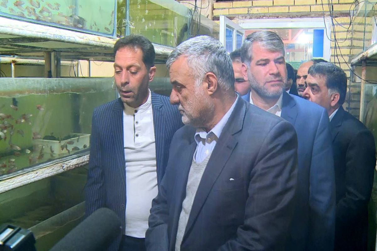وزیر جهاد کشاورزی در کاشان