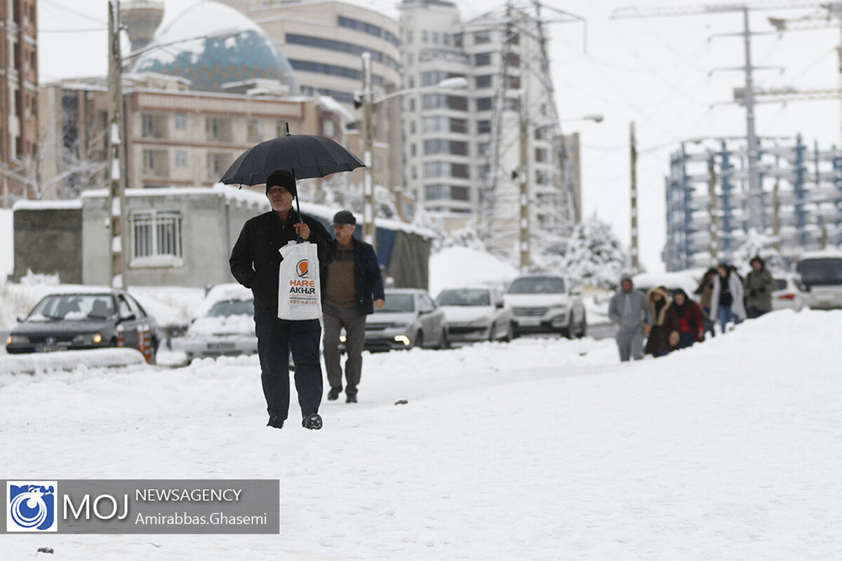 بارش برف پاییزی در تهران