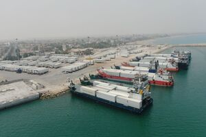 افزایش ۲۰ درصدی تخلیه و بارگیری کالا در بنادر غرب هرمزگان 
