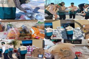 اجرای پویش «هر خانواده یک بسته برکت به عشق ثامن الحجج برای خوی» در آران و بیدگل
