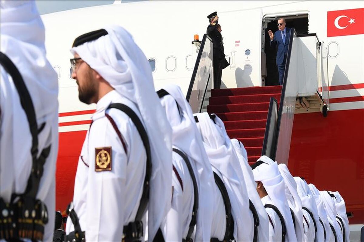 سفر رئیس جمهور ترکیه به قطر