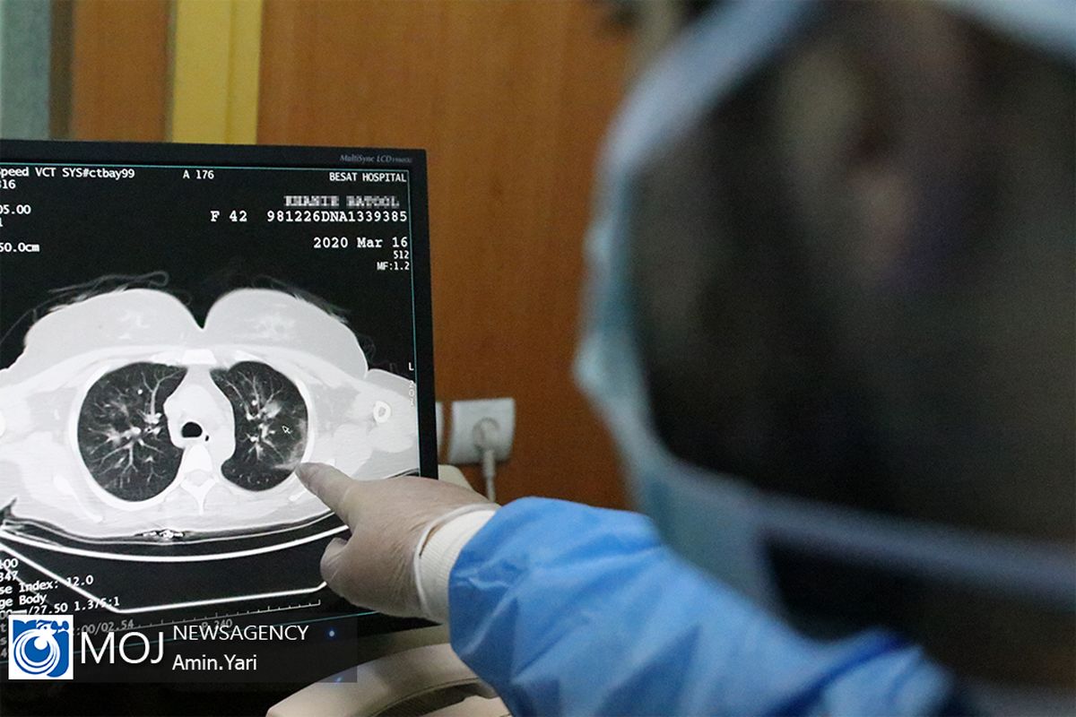 بخش بیماران کرونا بیمارستان بعثت نیروی هوایی ارتش