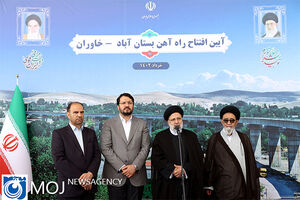 راه‌آهن بستان‌آباد-خاوران در آذربایجان شرقی افتتاح شد