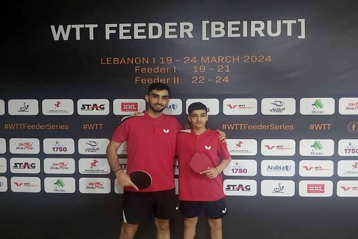 بنیامین فرجی و نوید شمس تنیس روی میز