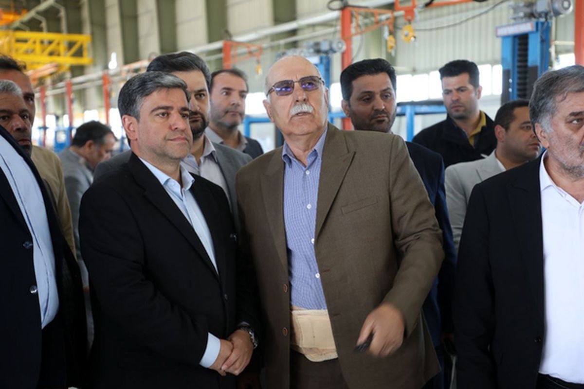 بازدید استاندار اردبیل از واحد صنعتی حدید مبتکران