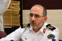 تصادف کامیون با «ماشین پلیس» در خط ویژه