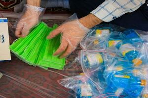 توزیع 5 هزاربسته بهداشتی در جرقویه علیا 