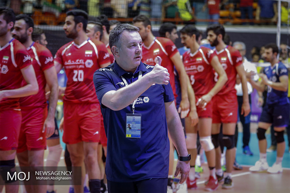 دیدار تیم های والیبال ایران و آرژانتین