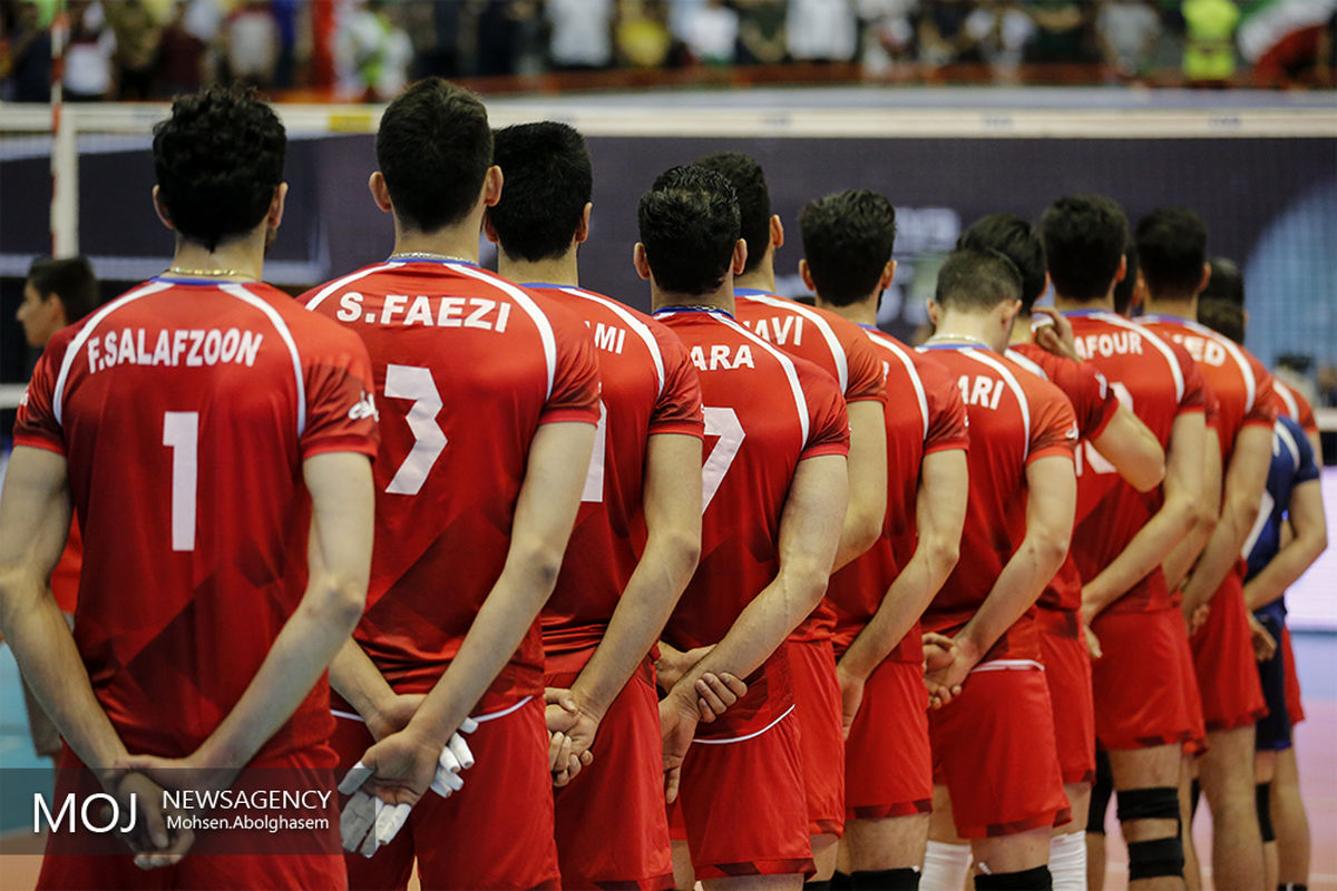دیدار تیم های والیبال ایران و آرژانتین