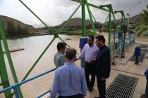 بازدید معاون بهره برداری شرکت مهندسی آبفای کشور از تصفیه خانه آب بابا شیخعلی