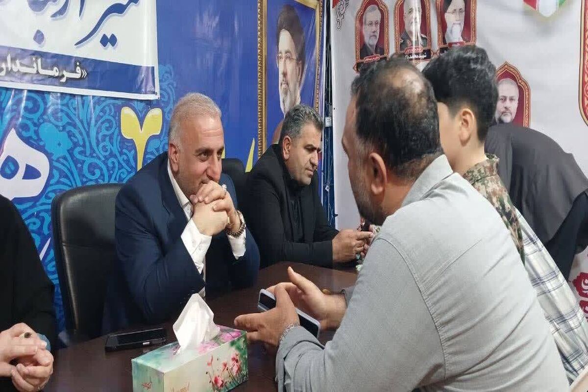 حضور فرماندار ساری در موکب خدمت