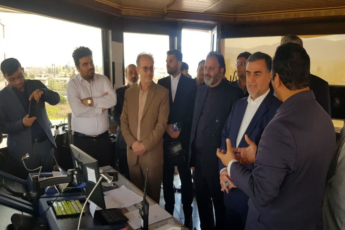 استاندار مازندران در فرودگاه نوشهر