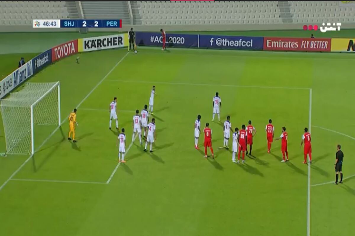 گزارش بازی شارجه و پرسپولیس
