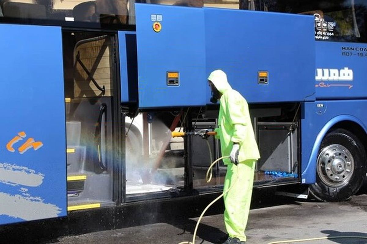 ضدعفونی کردن پایانه ها در مبارکه