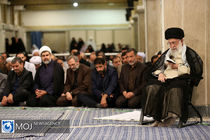 سوگواری مولای متقیان امام علی(ع) با حضور مقام معظم رهبری