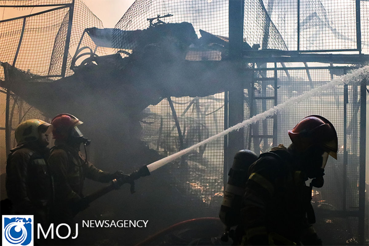 آتش سوزی در میدان رازی