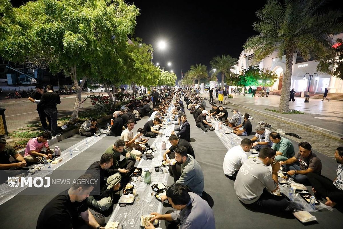 مراسم افطاری در کیش