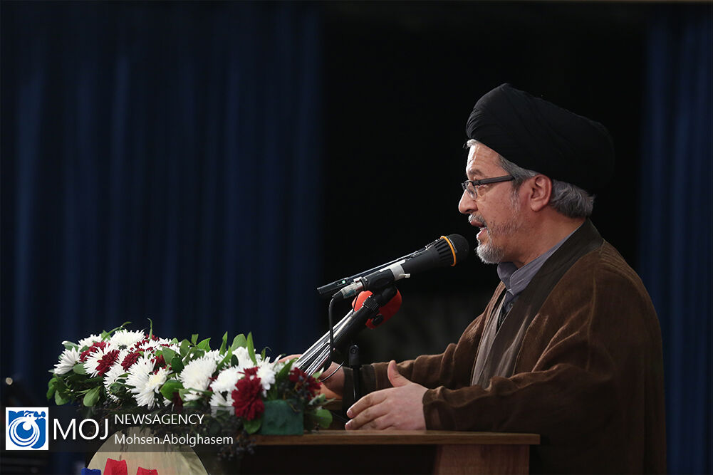 سعید رضا عاملی دبیر شورای عالی انقلاب فرهنگی / اختتامیه هشتمین دوره مسابقات مناظره دانشجویان ایران