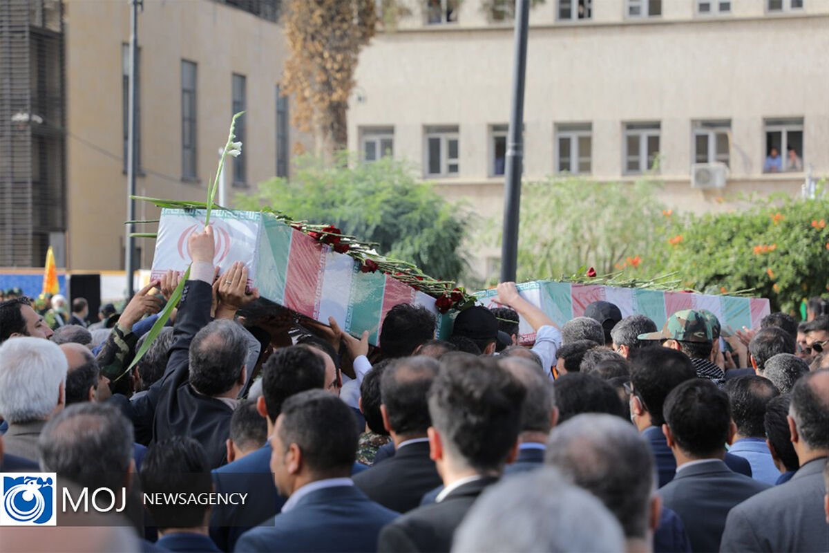 تشییع و تدفین ۲ شهید گمنام دوران دفاع مقدس