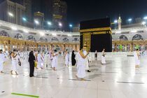 پشت بام کعبه شست‌وشو شد +تصاویر