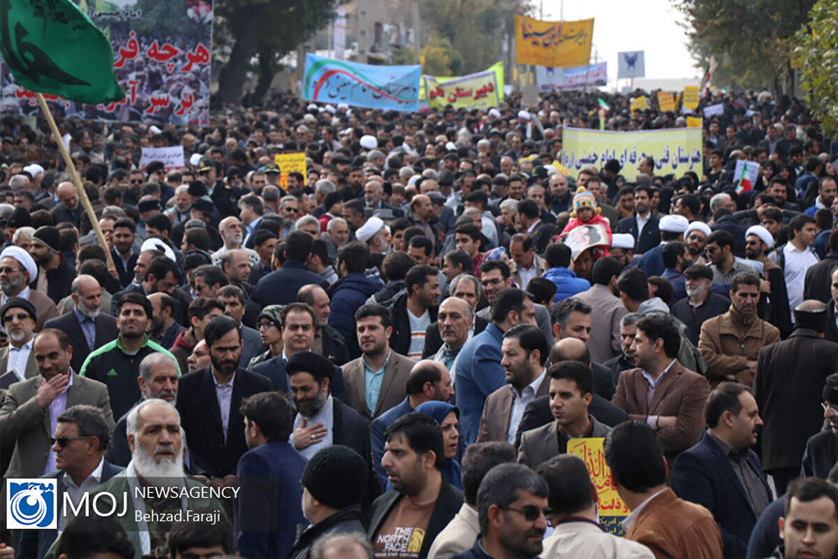 راهپیمایی مردمی حمایت از اقتدار و امنیت در کرمانشاه