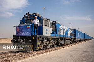 ورود اولین قطار باری برنامه ریزی شده از روسیه به آپرین