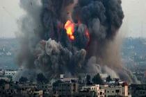 حمله هوایی جنگنده های صهیونیستی به نوار غزه