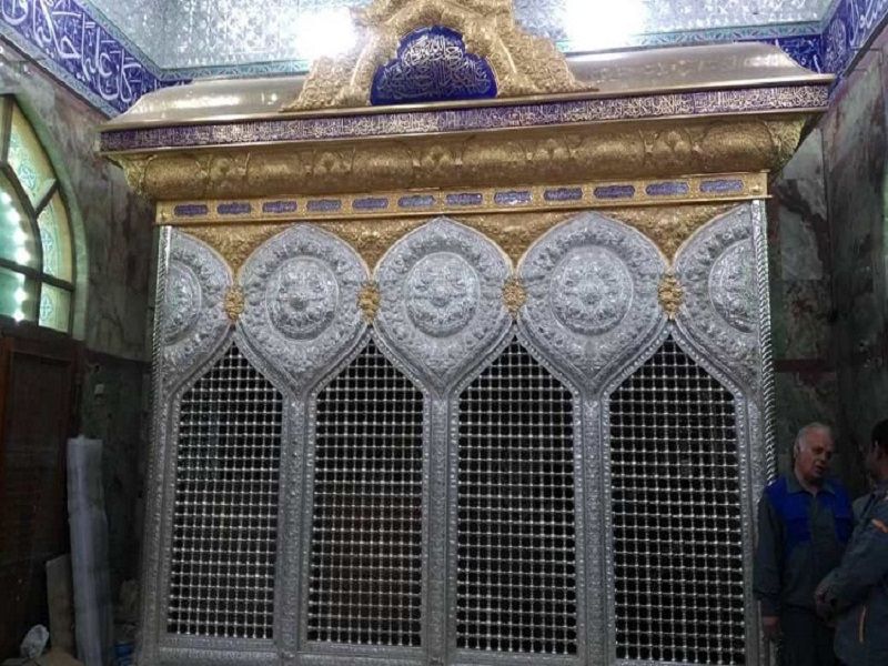 نصب ضریح خیمهگاه حضرت امام سجاد(ع) در کربلای معلی